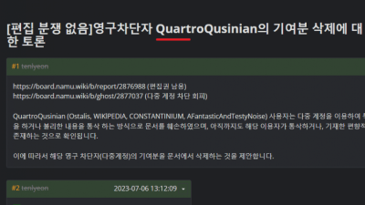 [일반] 나무위키 이거 옆갤 그분아님?