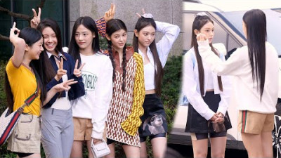 220812 뉴진스 (NewJeans) 뮤직뱅크 출근길 4K 직캠｜Spinel