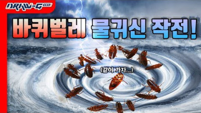 혼자 죽기 싫었던 바퀴벌레의 몸부림!