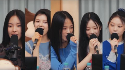 NewJeans (뉴진스) CLIPS singing LIVE for 'HYPE BOY' on SBS Radio