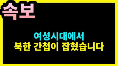 [속보: 레전드 중에 레전드 FM 사건] 여성시대에서 북한 간첩 잡혔습니다.