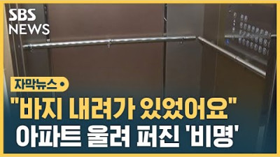 바지 내려가 있었어요…아파트 울려퍼진 '비명' (자막뉴스) / SBS