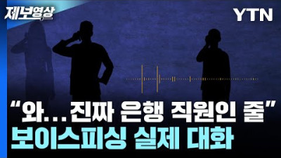 [대출상담 절대 보이스피싱] 와... 진짜 은행 직원인 줄 보이스피싱 실제 대화 [제보영상] / YTN