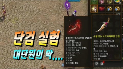 2020. 4. 8. 단검 실험 대단원의 막 축 10오단 VS 9기사단 비교? 리니지 리마스터 Lineage Remastered