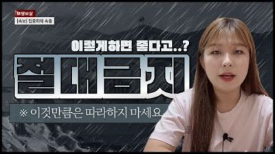이것만큼은 절대금지 ❌❌❌ 함부로 따라하지 마세요