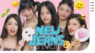 이게 바로 케미 맛집?! 뉴진스 멤버들의 귀염뽀작 케미💘 NewJeans 민지, 하니, 다니엘, 해린, 혜인의 이모지 인터뷰🐰👖 | ELLE KOREA