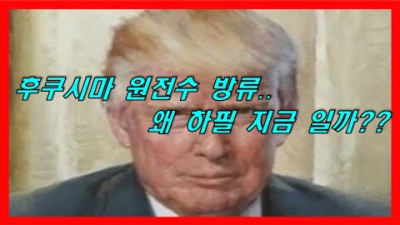 후쿠시마 원전 처리수 방류.. 선동과 좌.우 분열을 통해 그들이 얻게 되는건 무었일까?